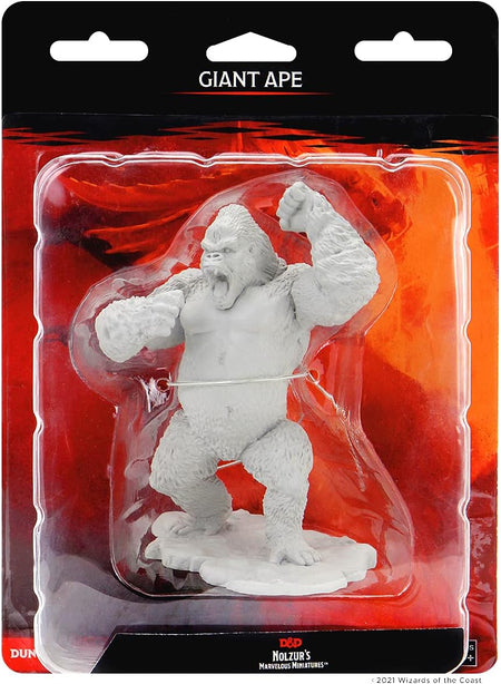 WizKids Dungeons & Dragons: Nolzur’s Marvelous Unpainted Miniatures - Giant Ape [Board Game Accessory] Board Game Wizards of the Coast   