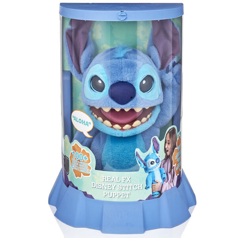 WOW! Stuff: RealFX Disney Stitch - 18" Puppetronic Animatronic Plush Toys & Games Wow! Stuff
