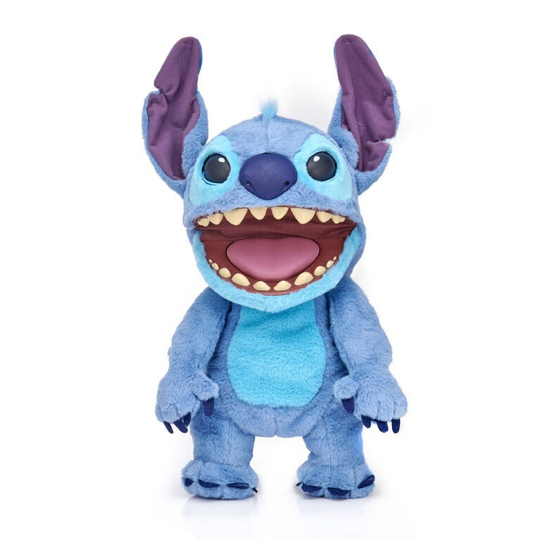 WOW! Stuff: RealFX Disney Stitch - 18" Puppetronic Animatronic Plush Toys & Games Wow! Stuff