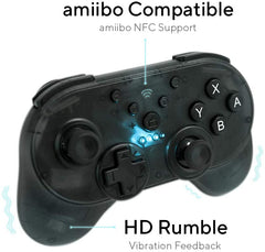 YOOL Wireless Mini Gamepad w/ Turbo Mode + Amiibo NFC Support [Nintendo Switch Accessory] Nintendo Switch Accessories Yool   