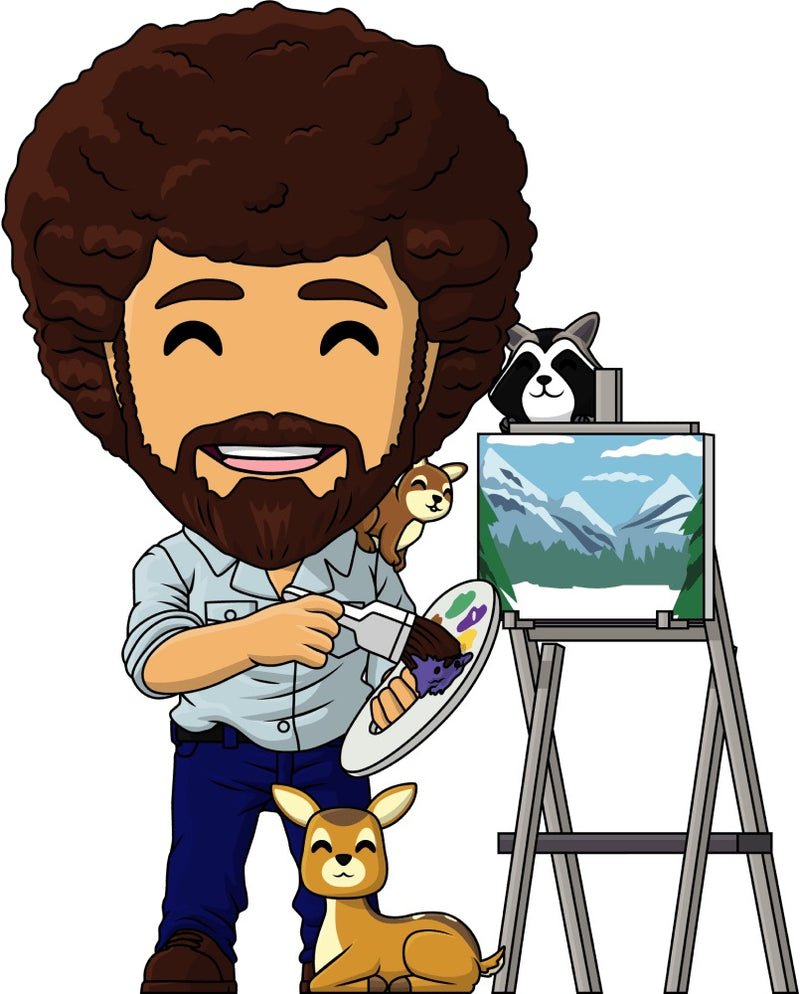 Youtooz: Bob Ross - Bob Ross and Friends Vinyl Figure #3 Toys & Games Youtooz   