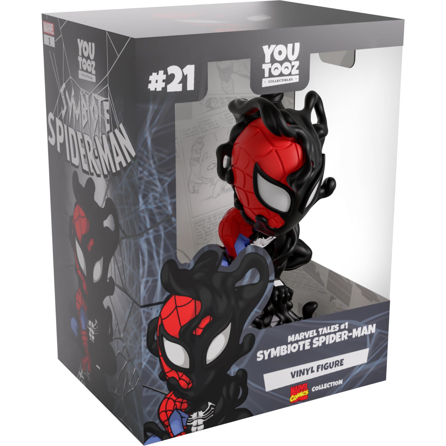 Youtooz: Marvel Comics Collection [Marvel Tales #1 Symbiote Spider-Man Vinyl Figure #21] Toys & Games Youtooz