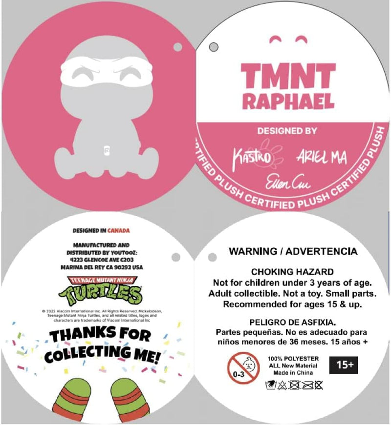 Youtooz: Teenage Mutant Ninja Turtles Collection - 9 Inch Raphael Plush Toys & Games Youtooz   