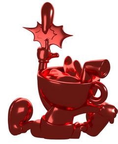 Youtooz x Shopville: Cuphead Collection - Cuphead Red Chrome Vinyl Figure [Limited Edition - 500 Made Only!] Toys & Games Youtooz   