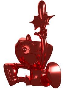 Youtooz x Shopville: Cuphead Collection - Cuphead Red Chrome Vinyl Figure [Limited Edition - 500 Made Only!] Toys & Games Youtooz   