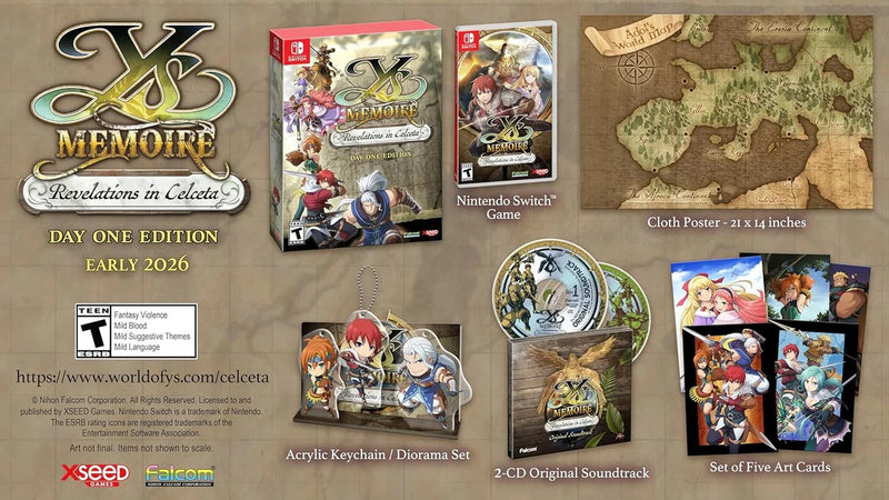 Ys Memoire: Revelations in Celceta - Day One Edition [Nintendo Switch]