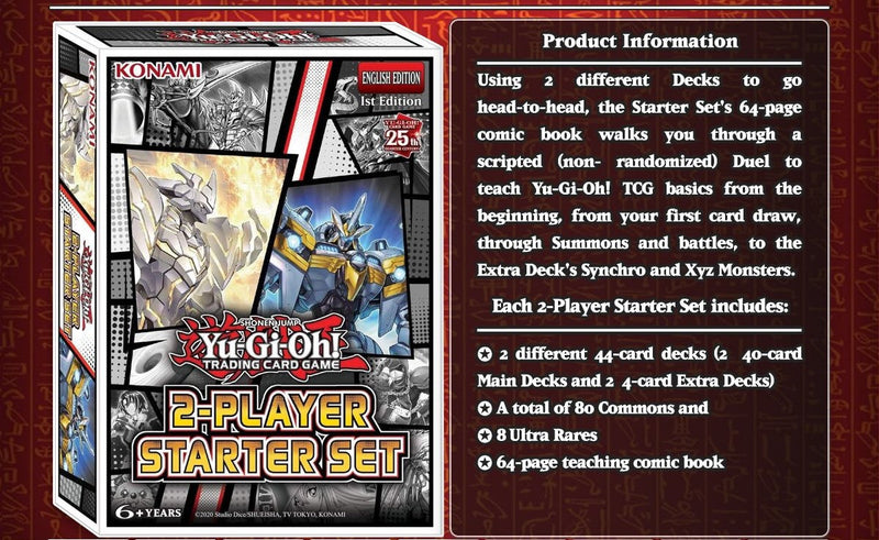 Yu-Gi-Oh! TCG: 2 Player Starter Set - 1st Edition Card Game Konami