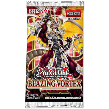 Yu-Gi-Oh! TCG: Blazing Vortex 1st Edition Loose Booster - 1 Random Pack Card Game Konami