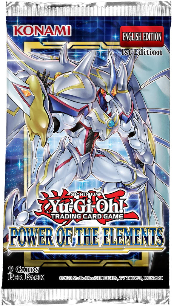 Yu-Gi-Oh! TCG: Power of The Elements Booster Display Box - Unlimited Edition - 24 Packs Card Game Konami