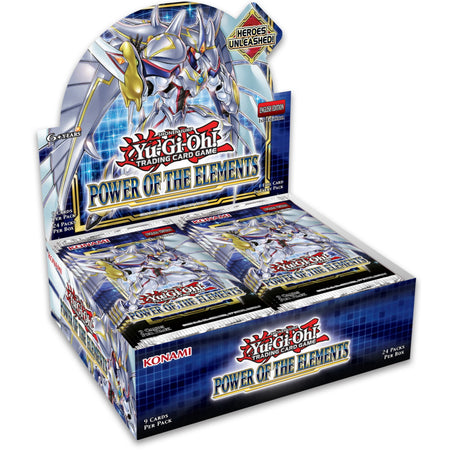 Yu-Gi-Oh! Trading Card Game: Power of The Elements Booster Display Box - Unlimited Edition - 24 Packs Card Game Konami   