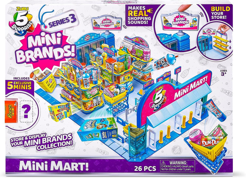 ZURU: 5 Surprise Mini Brands - Mini Mart Playset - Series 3 Toys & Games ZURU   