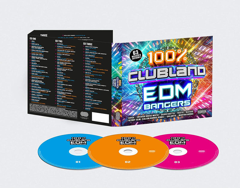 100% Clubland EDM Bangers [Audio CD] Audio CD/Vinyl Universal Music   