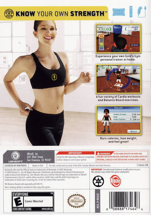 Gold's Gym: Cardio Workout [Nintendo Wii] Nintendo Wii Video Game Ubisoft   