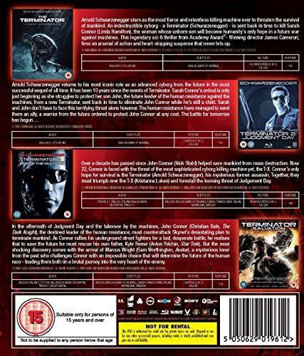 Terminator Quadrilogy 1-4 Collection [Blu-Ray Box Set] DVDs & Blu-Rays Sony   