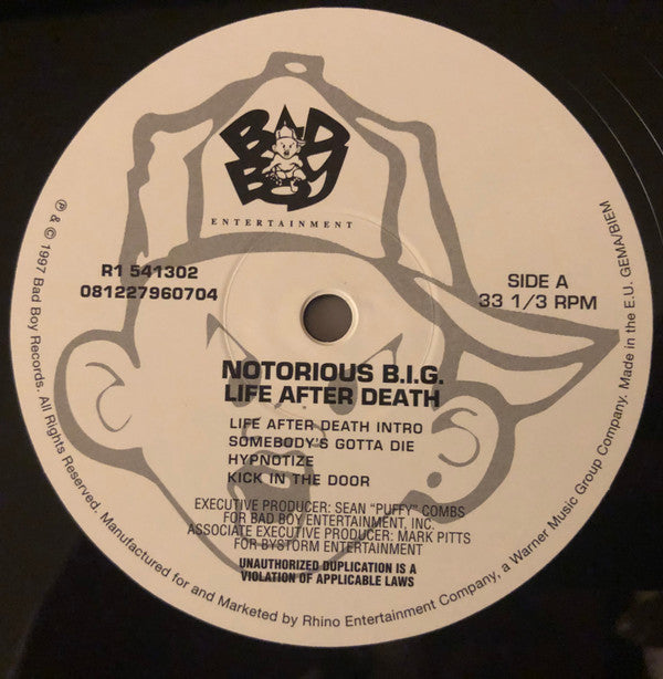 The Notorious B.I.G. - Life After Death (2014 Remaster) [Audio Vinyl] Audio CD/Vinyl Bad Boy Records   