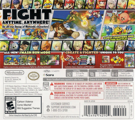 Super Smash Bros. for Nintendo 3DS [Nintendo 3DS] Nintendo 3DS Video Game Nintendo   