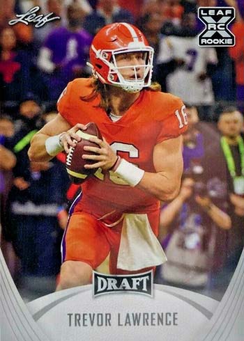 2021 Leaf Draft Football Hobby Blaster Box - 50 Cards Card Game Leaf Trading Cards   