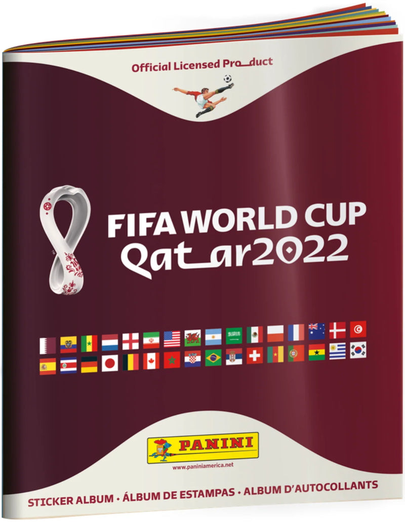 2022 Panini FIFA World Cup Soccer Sticker Box + Sticker Album [Collectible] Card Game Panini   