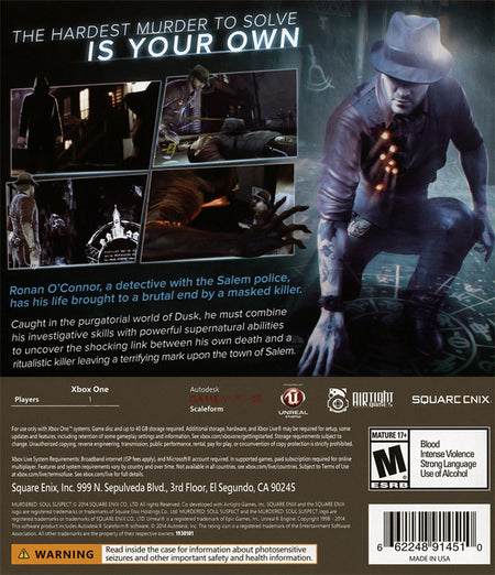 Murdered: Soul Suspect [Xbox One] Xbox One Video Game Square Enix   