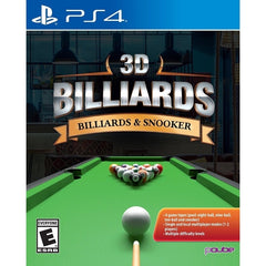 3D Billiards: Billiards & Snooker [PlayStation 4] PlayStation 4 Video Game PQube   
