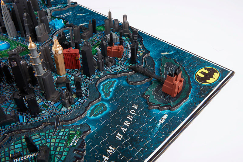 4D Cityscapes 4D Puzzle of Gotham City [Puzzle, 839 Piece] Board Game DC Comics   