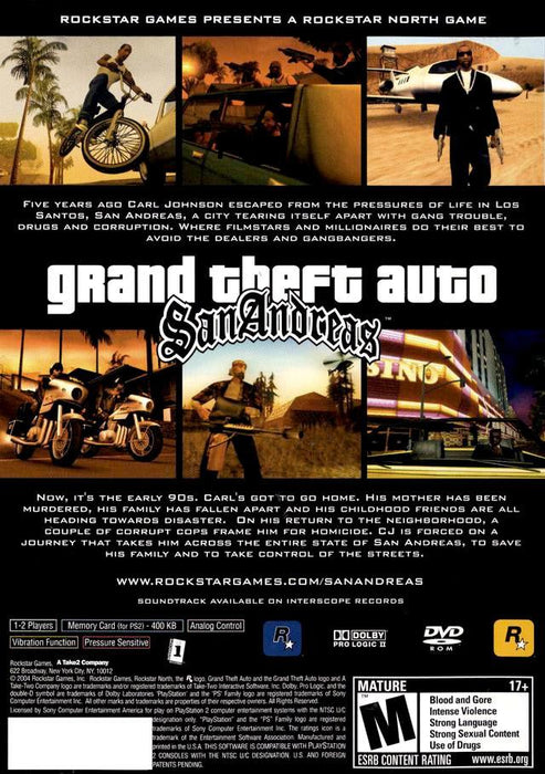 Grand Theft Auto: San Andreas (PS2) / Grand Theft Auto: San