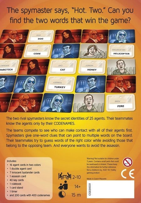 Codenames [Board Game, 2-8 Players] Board Game Czech Games Edition