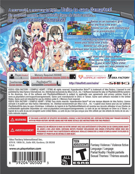 Hyperdevotion Noire: Goddess Black Heart [Sony PS Vita] Sony PS Vita Video Game Playstation   