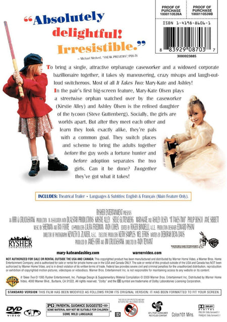 It Takes Two [DVD] DVDs & Blu-Rays Warner Bros.   