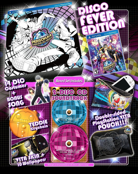 Persona 4: Dancing All Night - Disco Fever Collector's Edition [Sony PS Vita] Sony PS Vita Video Game Atlus   