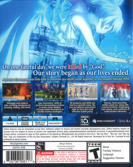 Exist Archive: The Other Side of the Sky [PlayStation 4] PlayStation 4 Video Game Aksys Games   