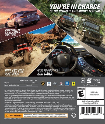 Forza Horizon 3 [Xbox One] Xbox One Video Game Microsoft   