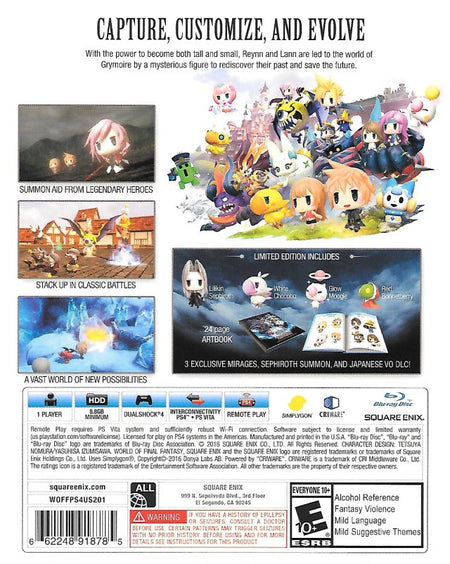 World Of Final Fantasy - Limited Edition [PlayStation 4] PlayStation 4 Video Game Square Enix   