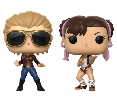 Funko POP! Games - Marvel Vs. Capcom Infinite: Captain Marvel Vs. Chun-Li Vinyl Bobble-heads 2-Pack Toys & Games Funko   