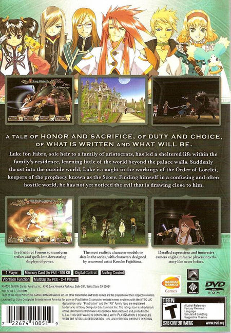 Tales Of The Abyss [PlayStation 2] PlayStation 2 Video Game Bandai Namco   