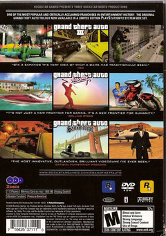 Grand Theft Auto: The Trilogy - III, Vice City, San Andreas [PlayStation 2] PlayStation 2 Video Game Rockstar Games   