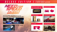 Need for Speed Payback - Deluxe Edition [PlayStation 4] PlayStation 4 Video Game Electronic Arts   