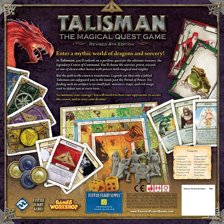 Talisman: The Magical Quest Game - Revised 4th Edition [Board Game, 2-6 Players] Board Game Fantasy Flight Games   
