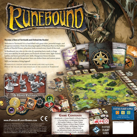 Runebound - Third Edition [Board Game, 2-4 Players] Board Game Fantasy Flight Games   