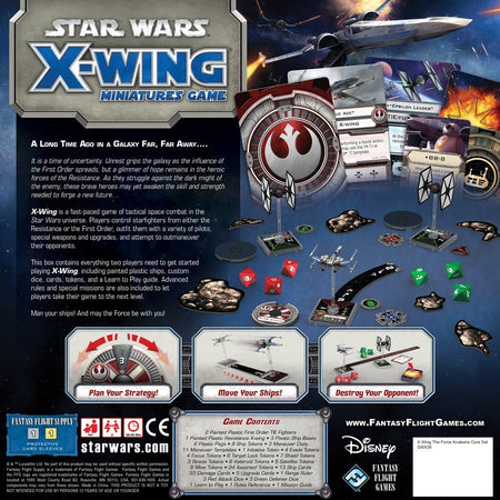 Star Wars: X-Wing Miniatures Game - The Force Awakens Core Set [Board Game, 2 Players] Board Game Fantasy Flight Games   
