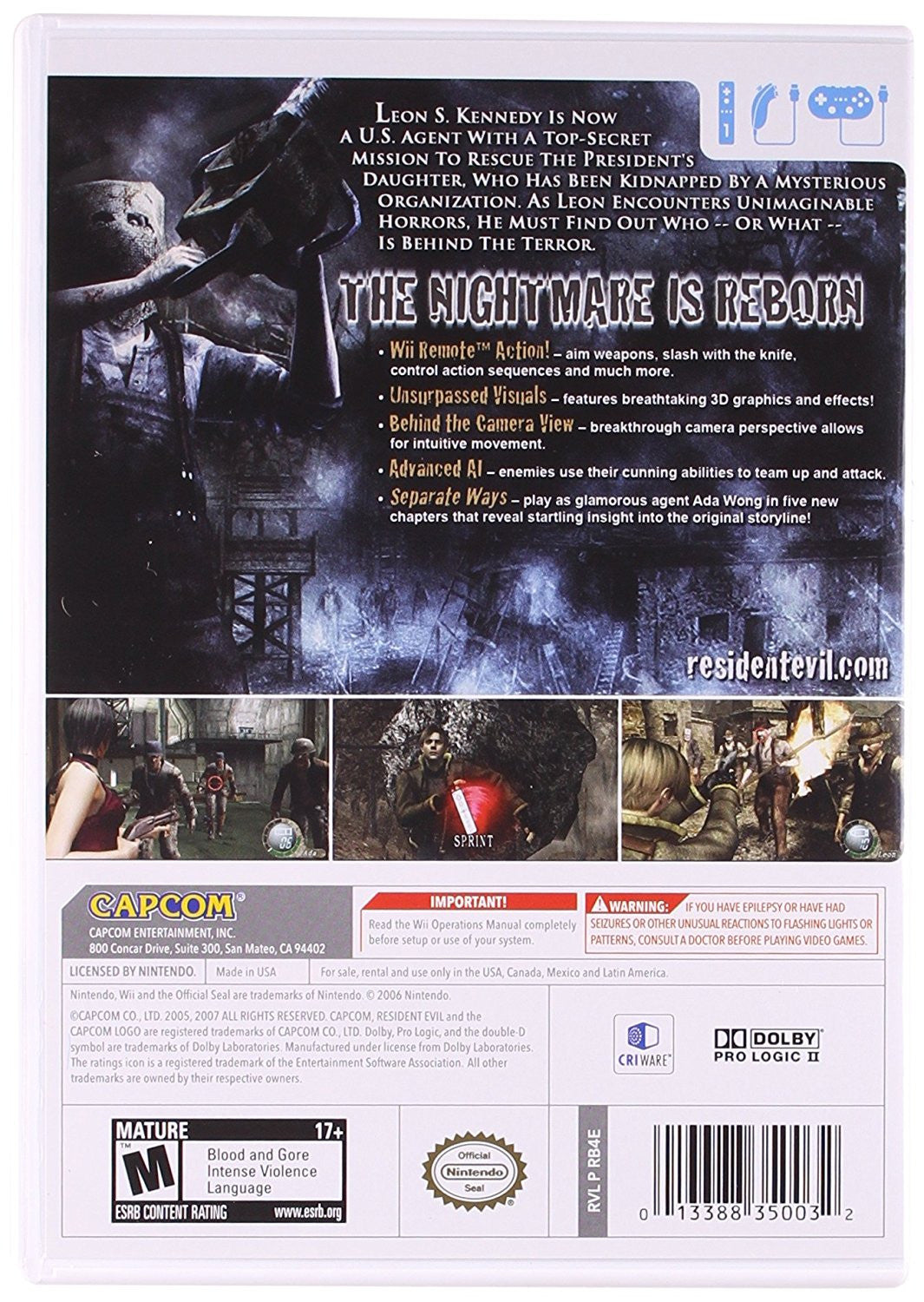 Nintendo wii resident evil wii edition video retailer game