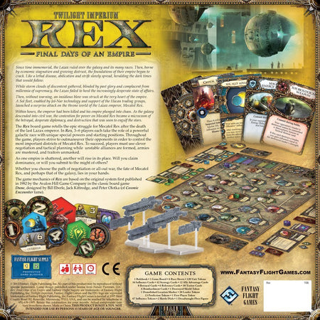 Twilight Imperium - Rex: Final Days of an Empire [Board Game, 3-6 Players] Board Game Fantasy Flight Games   