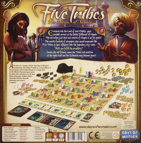 Five Tribes - The Djinns of Naqala [Board Game, 2-4 Players] Board Game Days of Wonder   