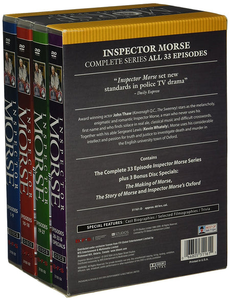 Inspector Morse - Complete Series [DVD Box Set] DVDs & Blu-Rays BFS Entertainment   