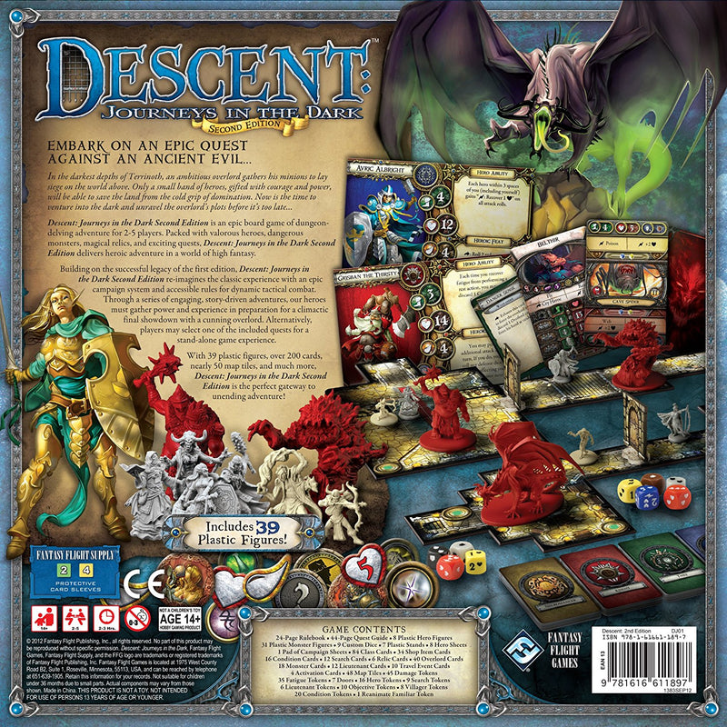 Descent: Journeys in the Dark - Second Edition [Board Game, 2-5 Players] Board Game Fantasy Flight Games   
