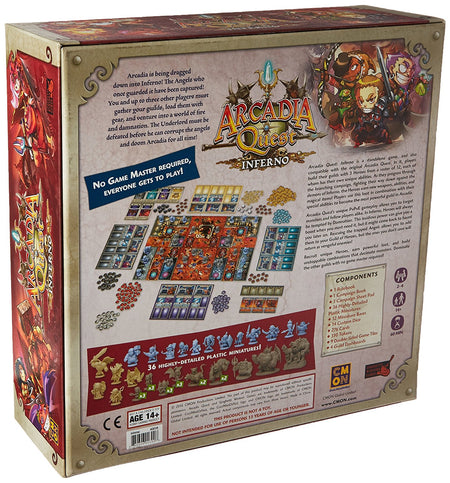 Arcadia Quest: Inferno [Board Game, 1-4 Players] Board Game Cool Mini or Not   