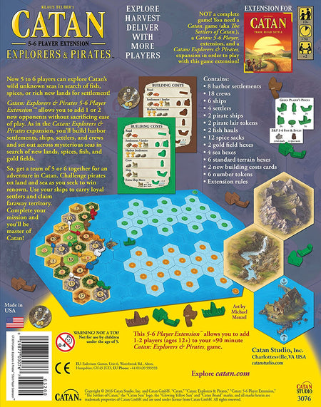 Catan: Explorers & Pirates – 5-6 Player EXTENSION [Board Game, 5-6 Players] Board Game Mayfair Games   