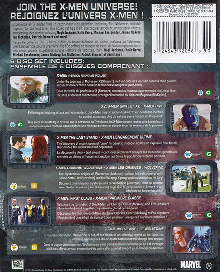 X-Men and The Wolverine 6-Movie Collection [Blu-Ray Box Set] DVDs & Blu-Rays 20th Century Fox   