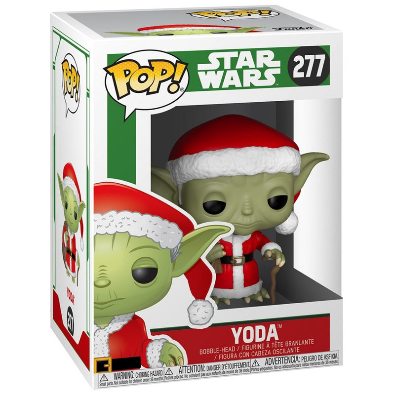 Funko POP! Star Wars: Holiday Santa Yoda Bobblehead #277 Toys & Games Funko   