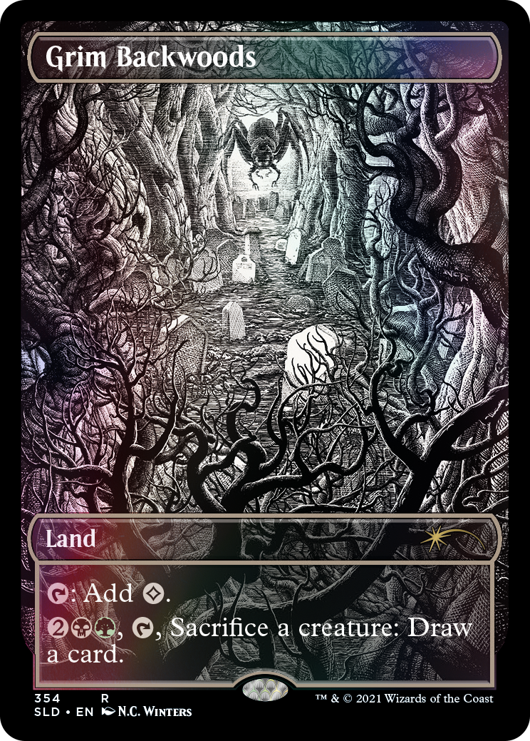 Magic the Gathering: Secret Lair Showcase Midnight Hunt (Foil) Card Game Wizards of the Coast   